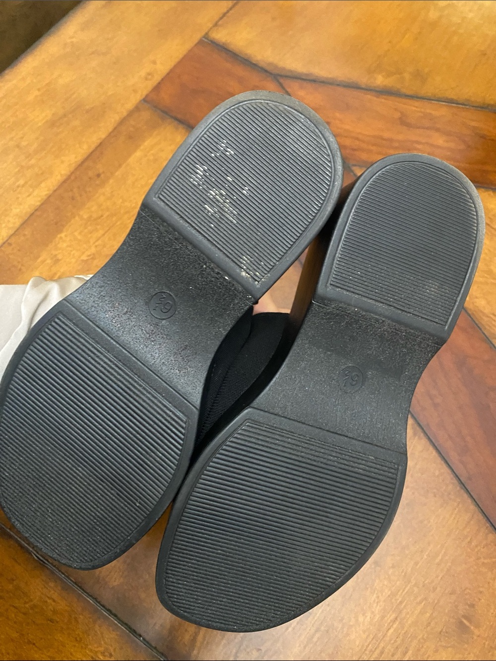 wild fable Black Platform Slide Mules with Wide Stretch Strap - Picture 3 of 3